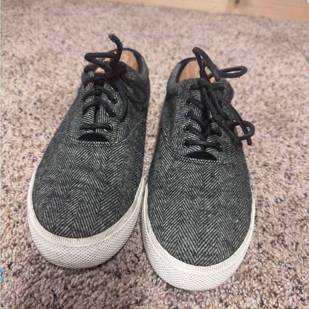 Polo Ralph Lauren Vaughn Grey Black Sneakers Men's 10D